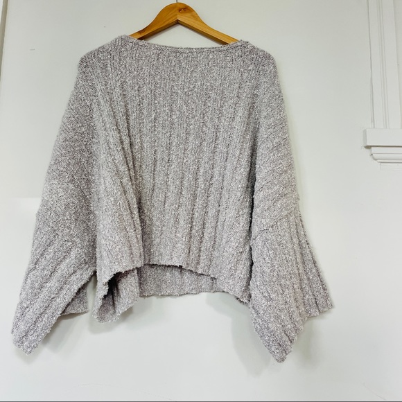 NWT Free People Good Day Pullover Sweater - Gray - Picture 7 of 7